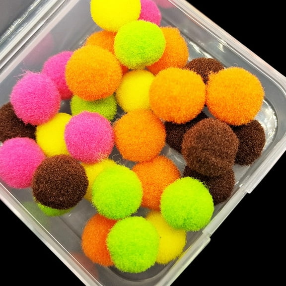 20Pcs Bright Color Fishing Bait Balls 20/100Pcs 8-10Mm Pop Up Boilie Buoyancy Balls For Carp Fishing Hair Rig Fly Hook Lures Brown Fangkenuo