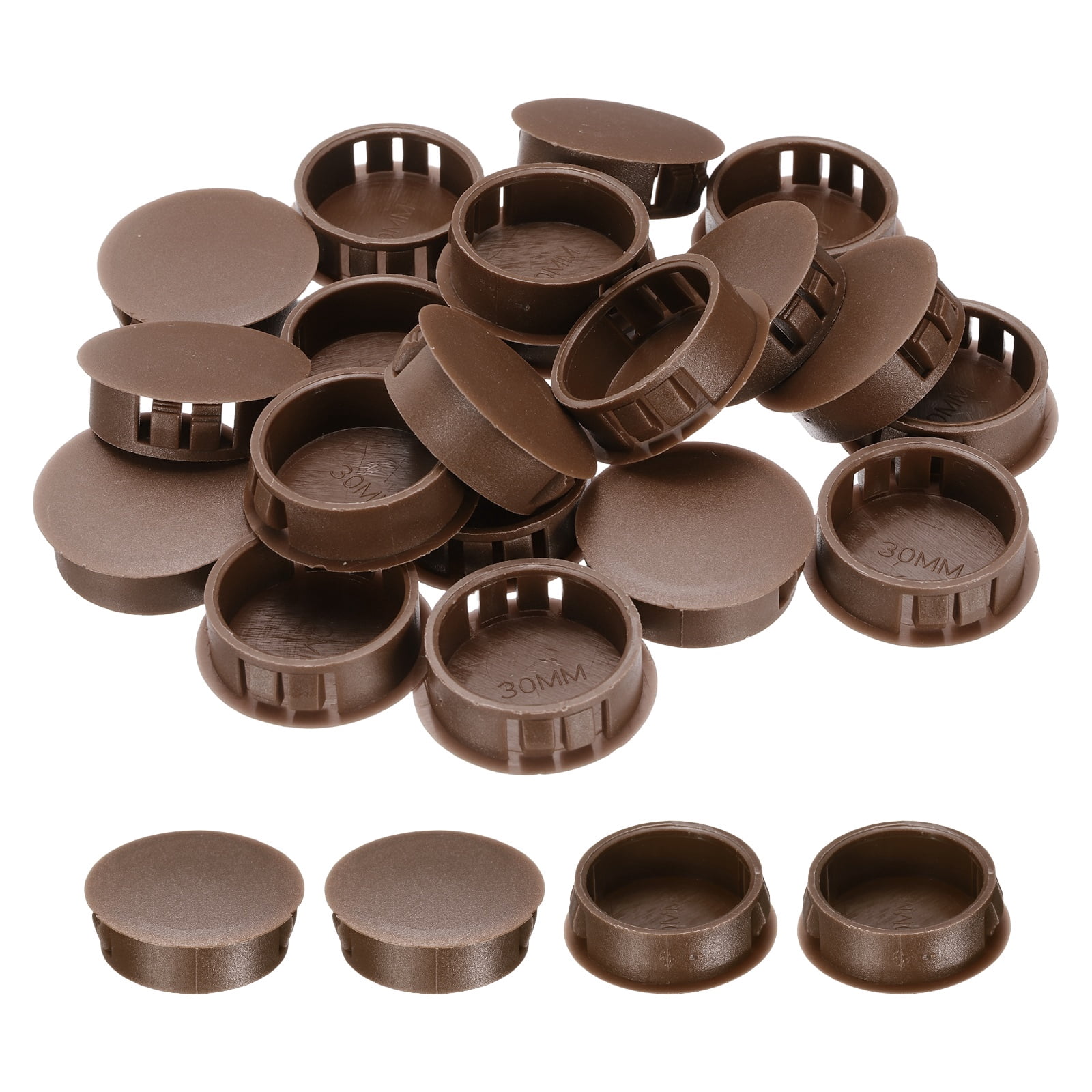 20Pcs Brown Hole Plugs, 30mm / 1.18