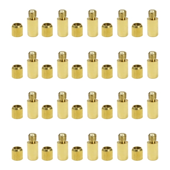 20Pcs Cabinet Bracket Shelf Peg Replacement Embed Nut Screw Bookshelf Separated Screws