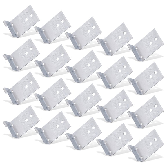 20Pcs Cabinet Hinge Repair Plate Door Hinge Mounting Plate With Holes Fixing Brace Brackets Easy to Use