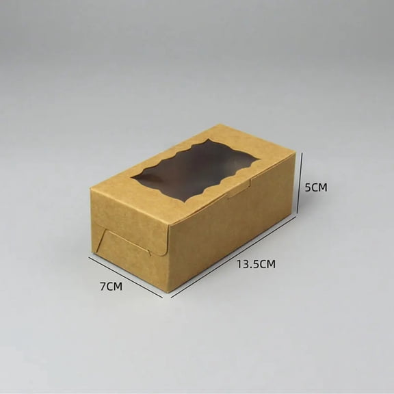 20Pcs Cake Carriers, Square Box With Lid, White Bread Box With Window, For Pies, Donuts, Muffins, Chocolates, Weddings, Parties
