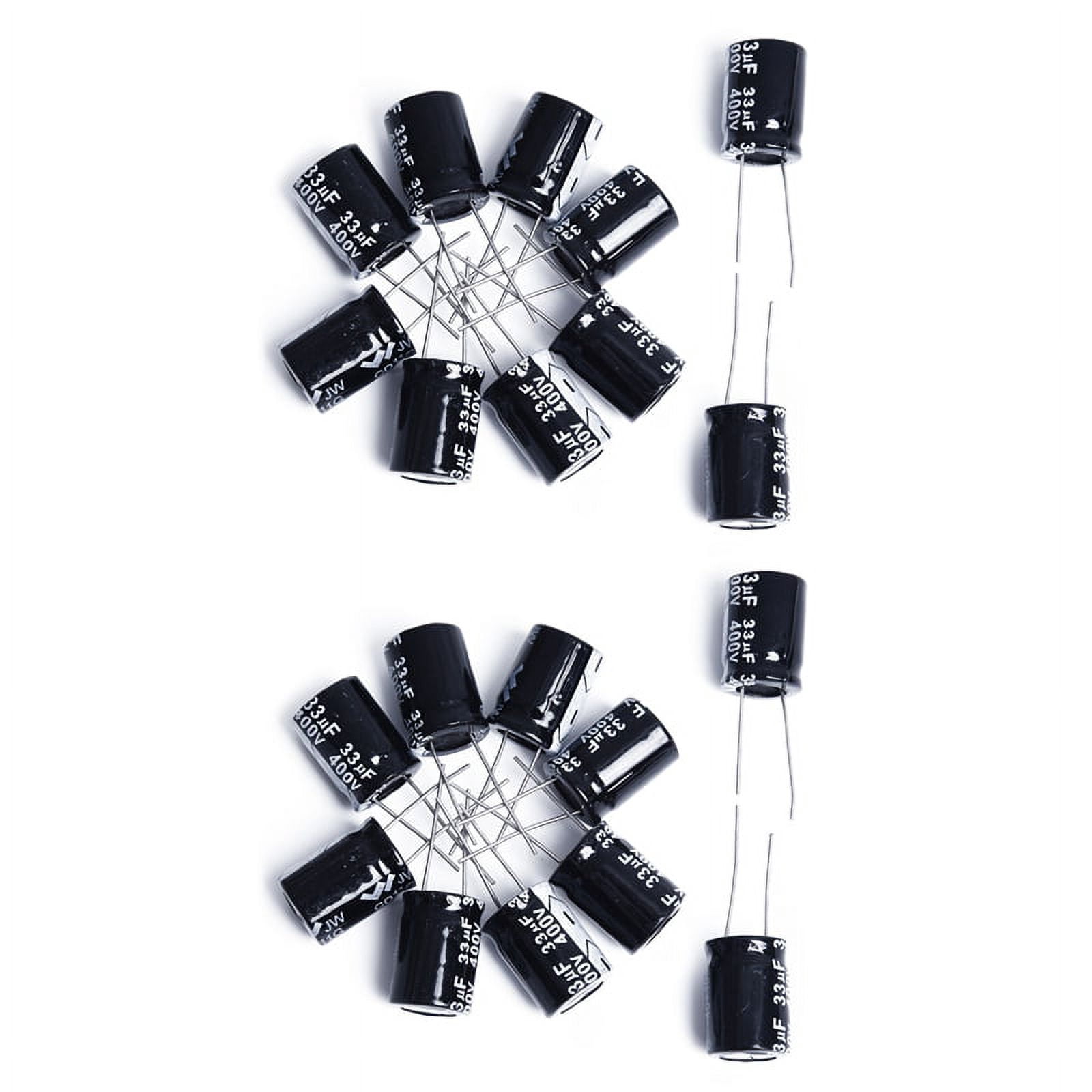 10pcs 33uf 400v 33mfd 400volt Aluminum Electrolytic Capacitor 13mm 20mm Radial