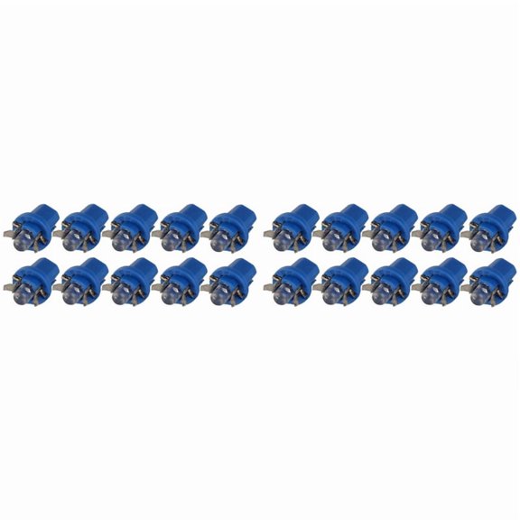 20Pcs Car Dash Instrument Base Light Lamp T5 B8.5D LED Instrument Light Car Wedge Dashboard Bulb DC12V Lamp