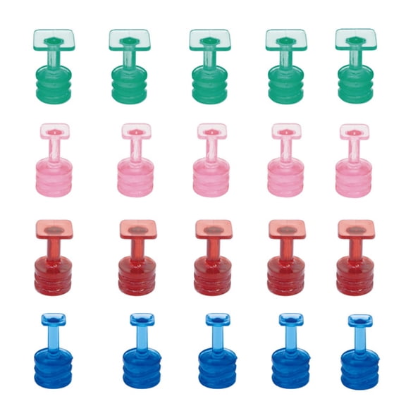 20Pcs Car Dent Removal Set Multi-Size Dent Repair Puller Tabs & Pads for Auto Body, with 7mm/9mm/11mm/13mm Sizes
