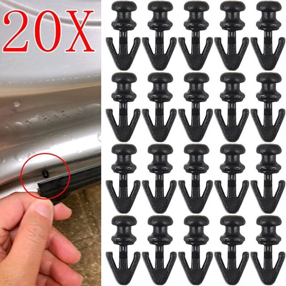 20Pcs Car Door Seal Sill Strip Push Rivet Clips For Ford for Mondeo MK2/3/4