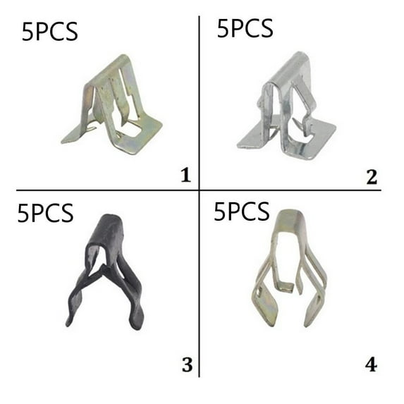 20Pcs Car General Instrument Panel Metal Rivet Instrument Panel Fastener Clip