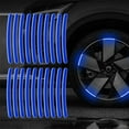thumbnail image 1 of 20Pcs Car Tire Rim Reflective Sticker Night Warning Strip Motorcycle Hub Wheel Bike Stickers Reflector Decals Auto, 1 of 8