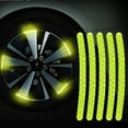 thumbnail image 1 of 20Pcs Car Wheel Hub Reflective Sticker 3D Stereo Tire Decorative Strips Night Warning Luminous Stickers, 1 of 8