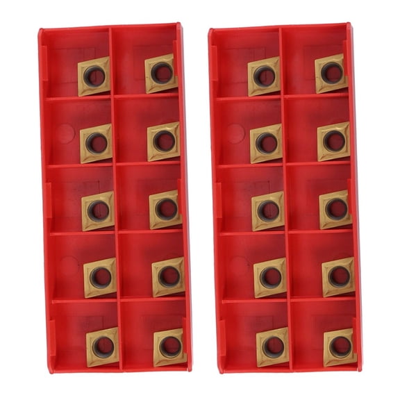20Pcs Carbide Insert Ccmt09T304 Ccmt32.51 Us735 Metal External Turning Tool Processing Turning Insert Lathe High Grip Strength