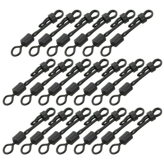 20Pcs Carp Rolling Swivels With Snapping Rolling Barrels Swivels ...