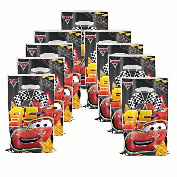 20 Count Race Car Inspired Red Racing Gift Bags - Cartoon Race Car Themed Party Favor Bags for Kids Birthday Parties