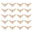 thumbnail image 1 of 20Pcs Carved Unpainted European Wood Furniture Window Corner Wood Applique Onlay Wood Figurines Ornamental 4 x 4cm, 1 of 5