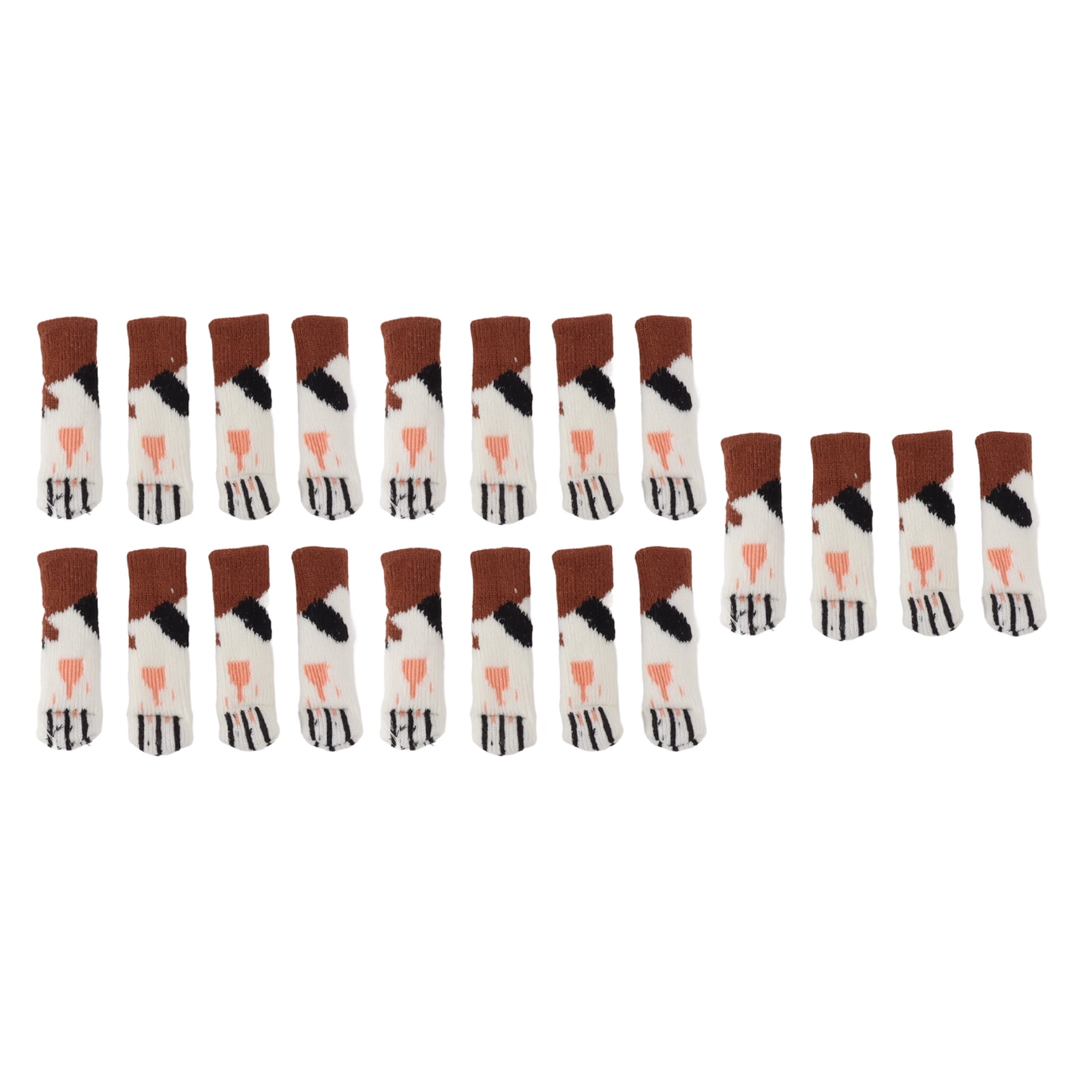 20Pcs Cat Paw Pattern Table Leg Protection Cover Thickened Furniture