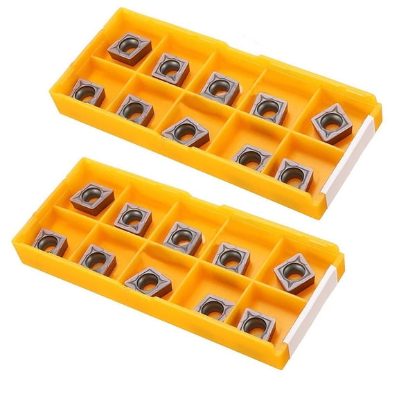 20Pcs Ccmt32.52 Ccmt09T308 Vp15Tf Carbide Inserts For Lathe Milling Cutter Tool