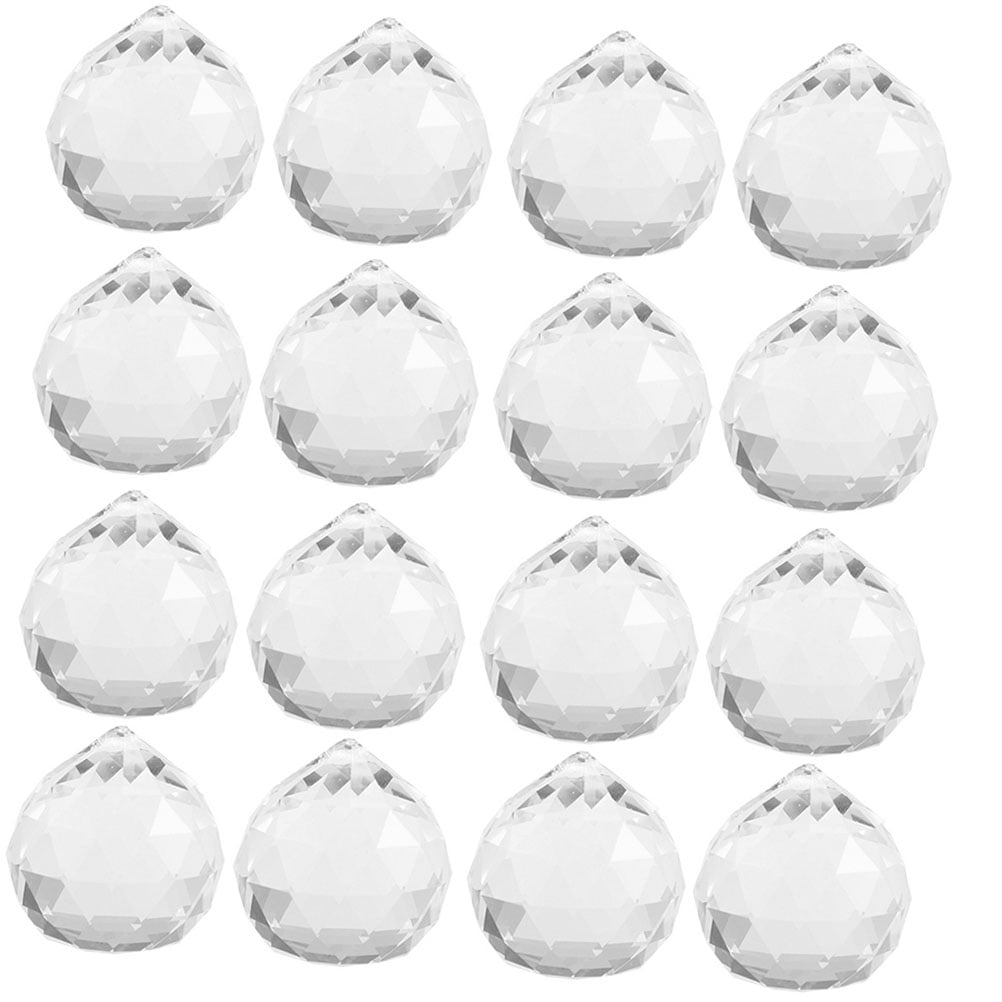 20Pcs Ceiling Chandelier Crystals Prism Replacements DIY Suncatcher