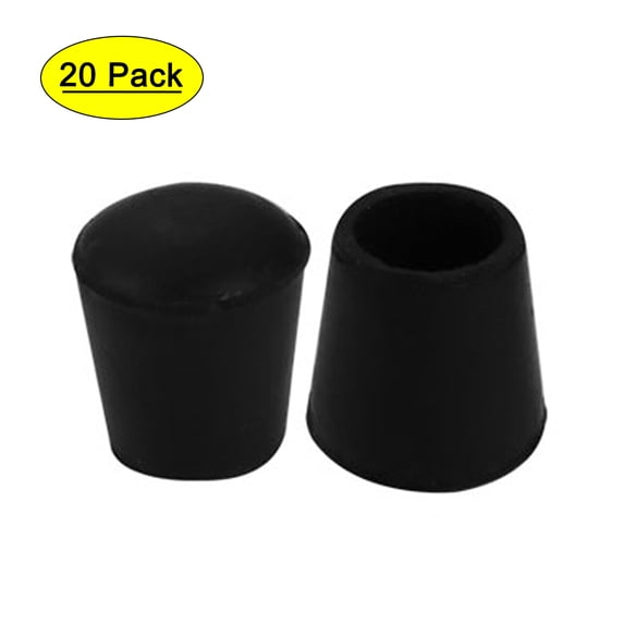 20Pcs Chair Leg Caps Rubber Floor Protector Furniture Feet Covers 16mm Inner Dia
