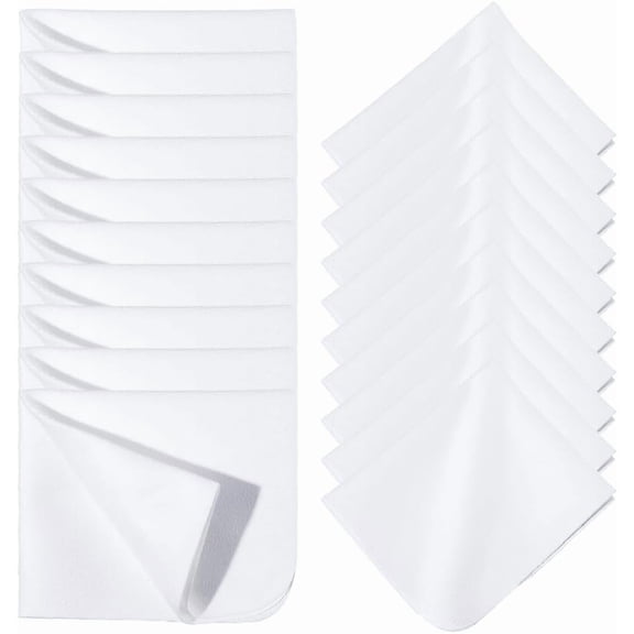 20Pcs Chamois Cloth Shammy Towel Suede Car Wash Towel Fiber Glasses Cleaning Cloth White Absorbent Fast Drying Suede Car Wash Cloth
