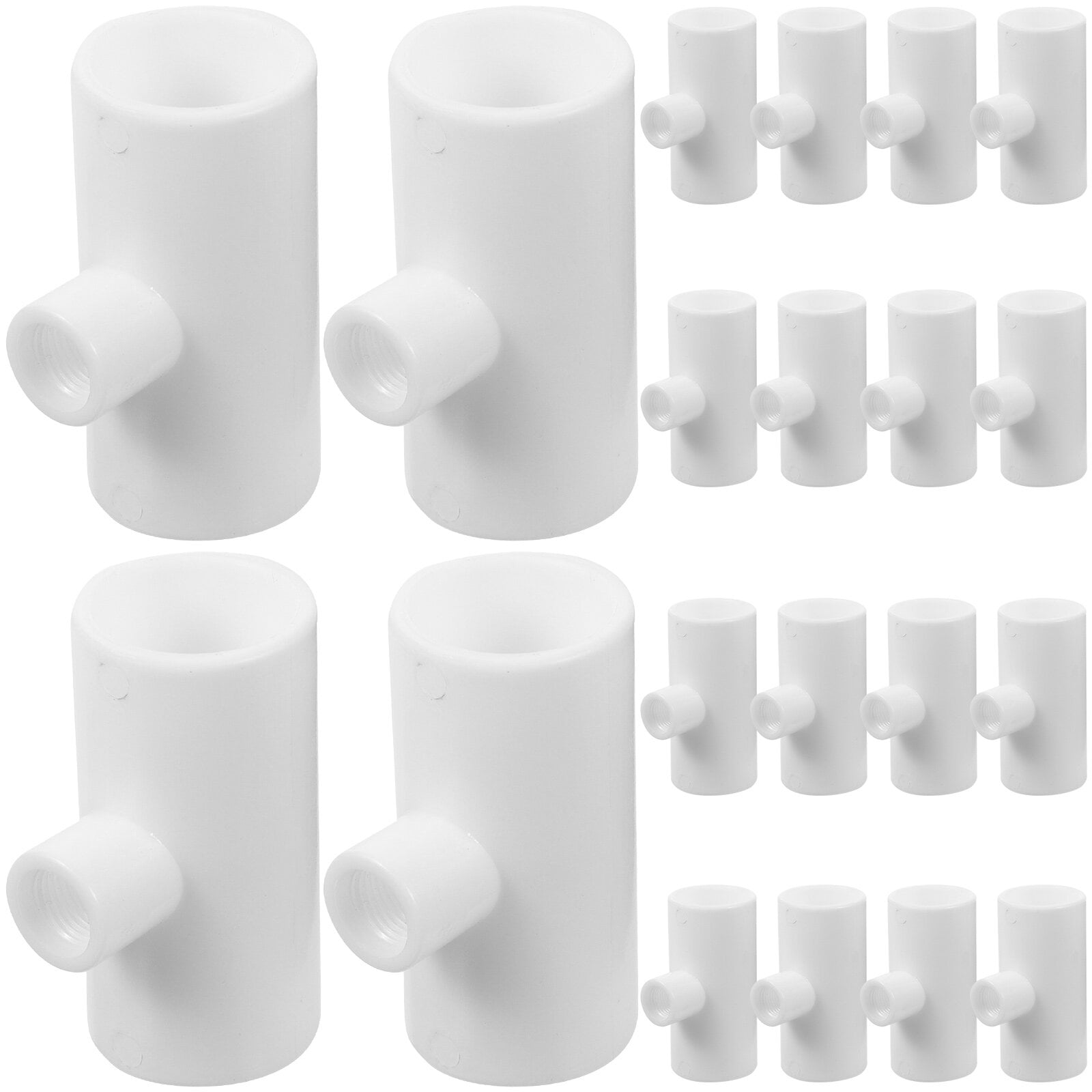 20Pcs Chicken Waterer Tee Fittings Poultry Waterers Plastic Fittings