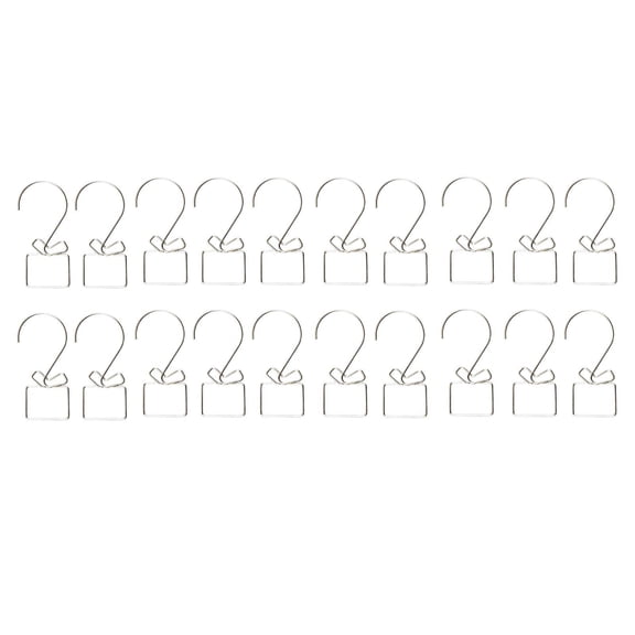 20Pcs Christmas Tree Decoration Hook Hanger for Ornaments Stockings Red 1 Set, N Christmas Tree Hooks Red Festival Decoration Hooks 20 Pack