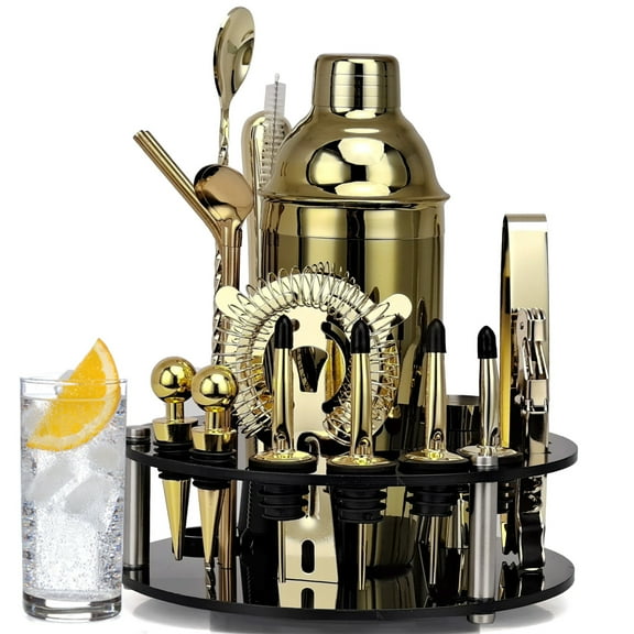 20Pcs Cocktail Shaker Set Bartender Kit Home Bar Tools New Year Gift for Father