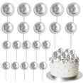 thumbnail image 1 of 20Pcs Colorful Balls Cake Topper Mini Balloons Cupcake Insert Sticks for Wedding Birthday Party Cake DIY Decoration Baby Shower, 1 of 8