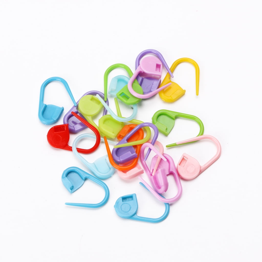 Plastic Knit Counter Knitting Crochet Stitch Marker Row Ring Sewing Tool  Craft Accessories Two Color(One Set)