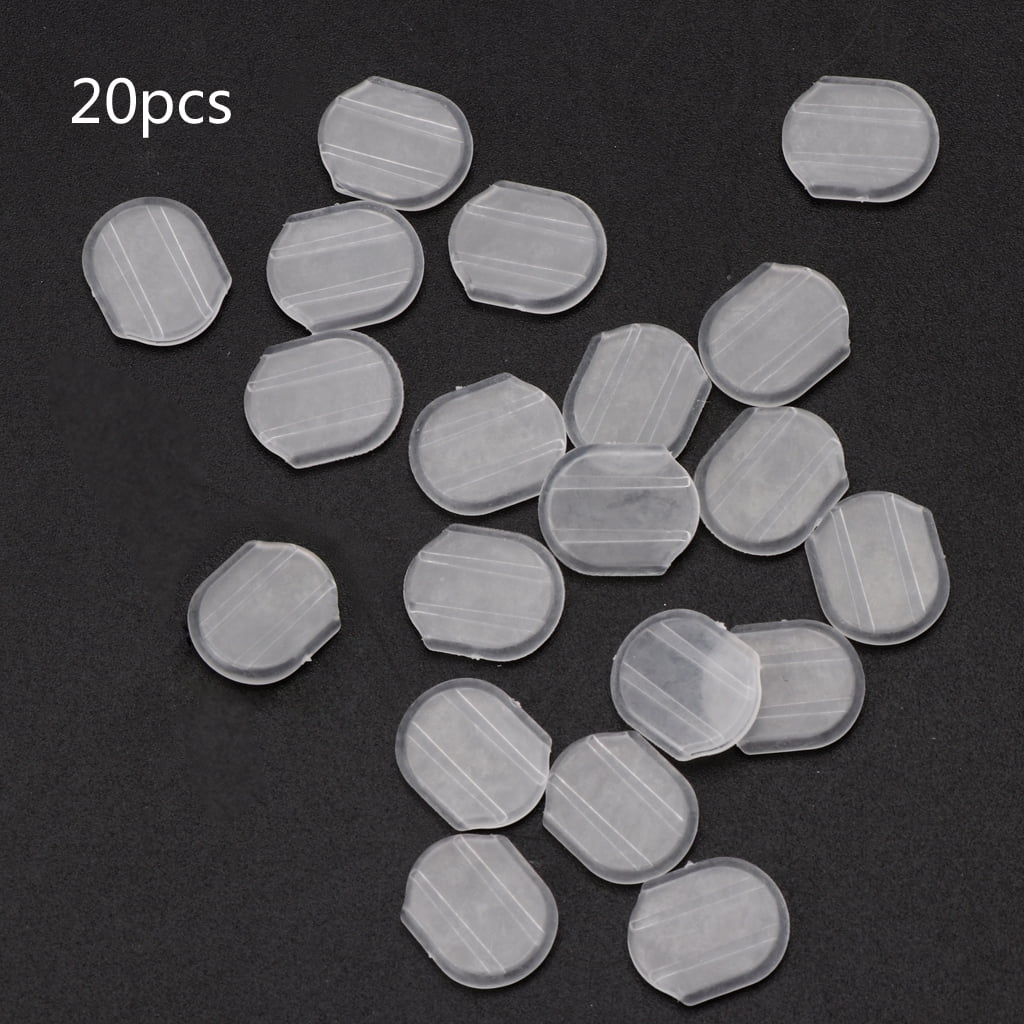 Maybenice Silicone Earring Cushions – 50pcs Pad Replacements For Clip-On Earrings (8mm, Comfort Fit)