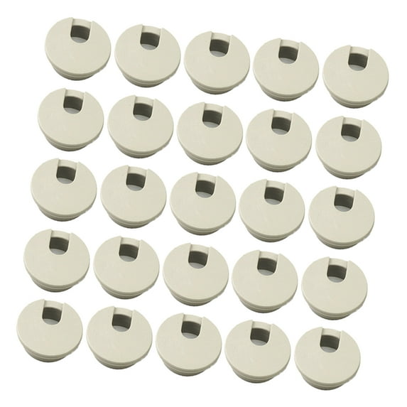 20Pcs Computer Desk Table Grommet Wire Hole Cover 35mm White