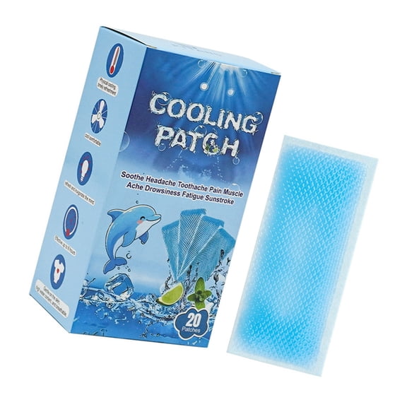 20Pcs Cooling Gel Patches Ice Pads for Heat Relief Cooling Refreshment Bulk Heat Relief Cold Compress