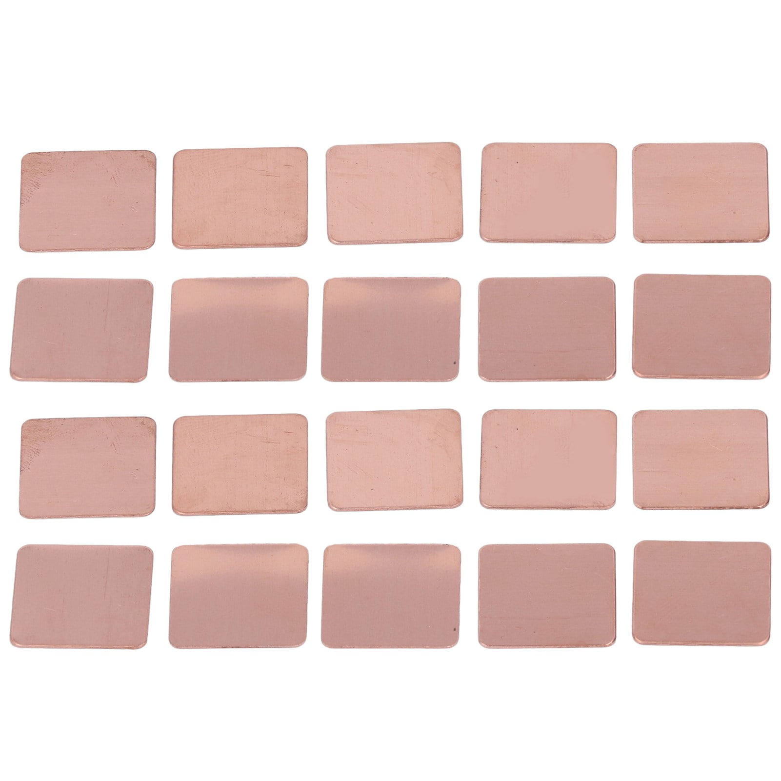 20Pcs Copper Heat Sink Shim Strong Thermal Conductivity Copper Thermal