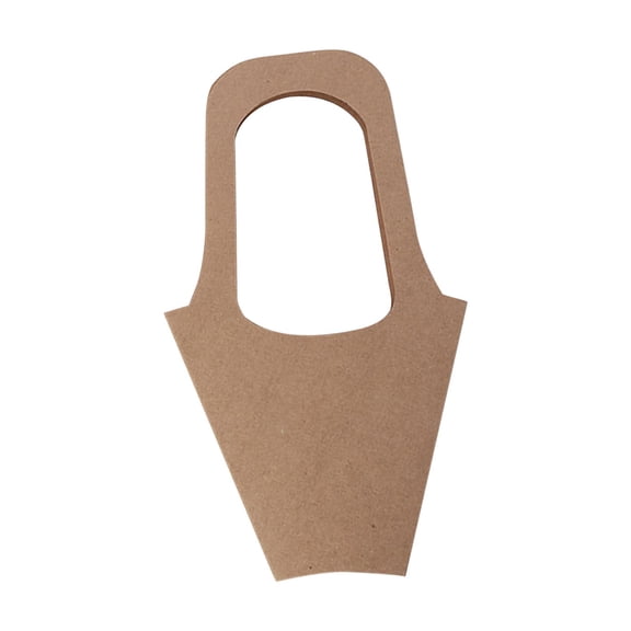 20Pcs Creative Gift Bags Household Carrier with Handle Brown for Flower Arrangement Flower Packaging Decoration Thanksgiving Birthday L