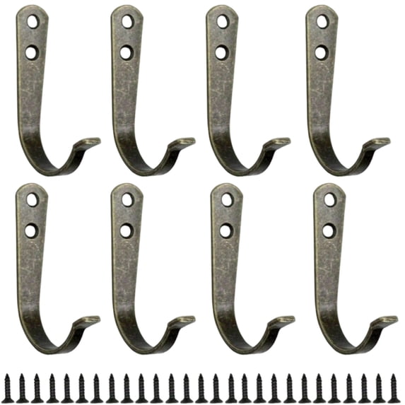 20Pcs Creative Single Wall Mounted Hook, Decorative Coat & Hat Rack Hanger for Entryway Kitchen Bathroom Storage Aesthetic Home Improvement Gray