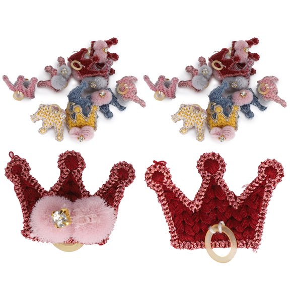 20Pcs Cute Pet Dog Cat Headwear Crown Style Hairpin Hair Clip Pet Grooming Accessories Bienvenido