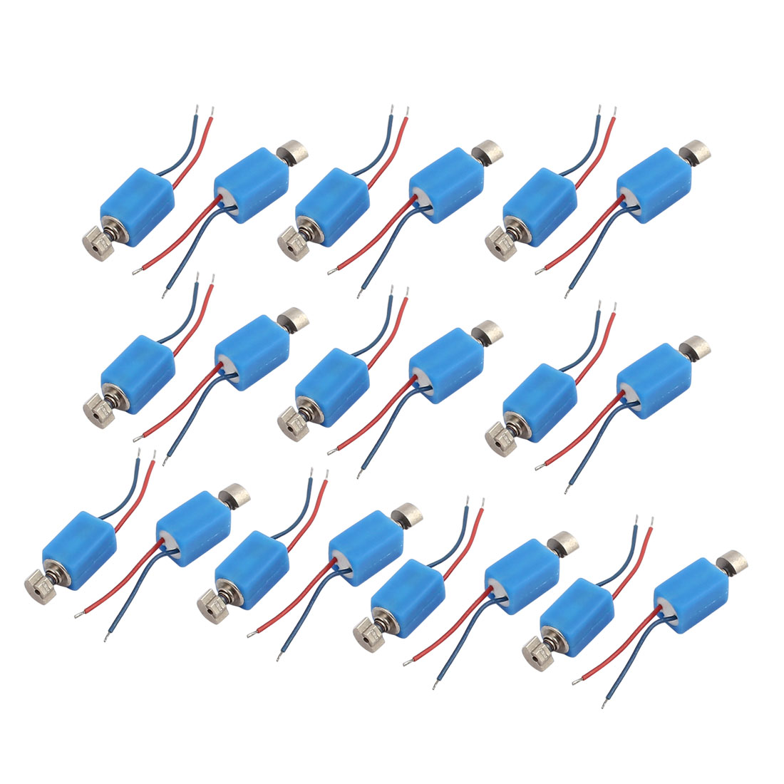 20Pcs DC 3V 4 x 8mm 3500RPM Vibration Motor Blue for Cell Phone ...