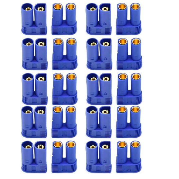 20Pcs DC 500V EC5 Device Connector Plug for Battery RC Car Plane Helicopter Lipo ESC