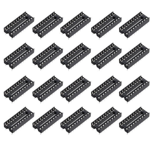 20Pcs DIP IC Chip Socket Adapter 20 Pin 2.54mm/0.1" Pitch