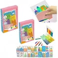 thumbnail image 1 of 20Pcs DIY Rainbow Scratch Art, 2025 Upgraded Rainbow Scratch Art Paint Kit for Kids, Dot Painting Set for DIY Postcard with Paints, Squeegee, Sticker (2pcs), 1 of 8