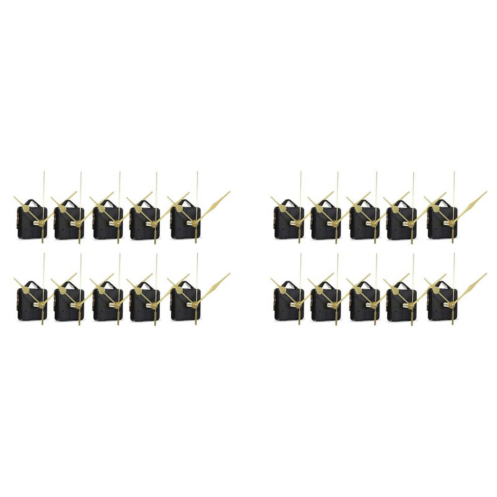 20Pcs DIY Silent Movement Spindle Hands Wall Quartz Clock Movement Mechanism Repair Tools Part Clock Kit