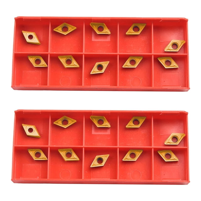 50-Piece DCMT070204 Carbide Inserts - 251 Grade, For Lathe Turning And Boring Tools