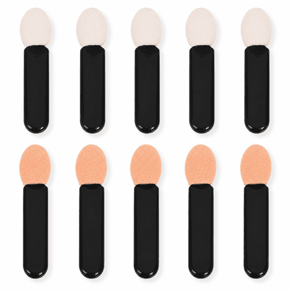 20Pcs Disposable Dual-Ended Eyeshadow Brushes, Mini Eye Makeup Sponge Applicator Sticks