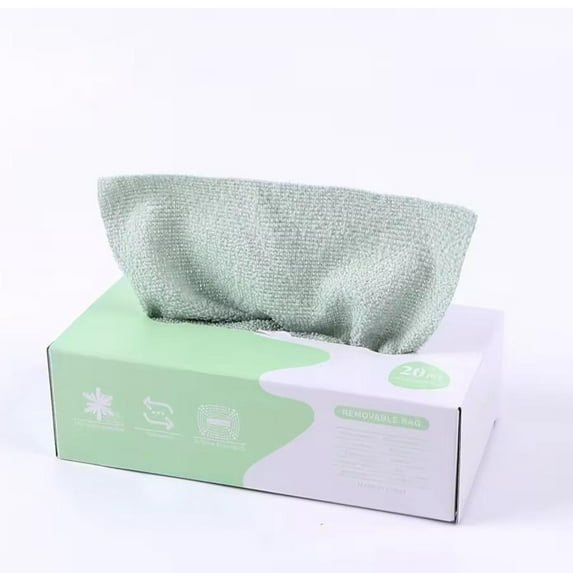 20Pcs Disposable Microfiber Cleaning Cloths, Glass Cleaning Towels, Absorbent Cleaning Rags, Washable Kitchen Cleaning Cloths, Ideal for Wiping Glass, Dishes, Countertops or Surfaces