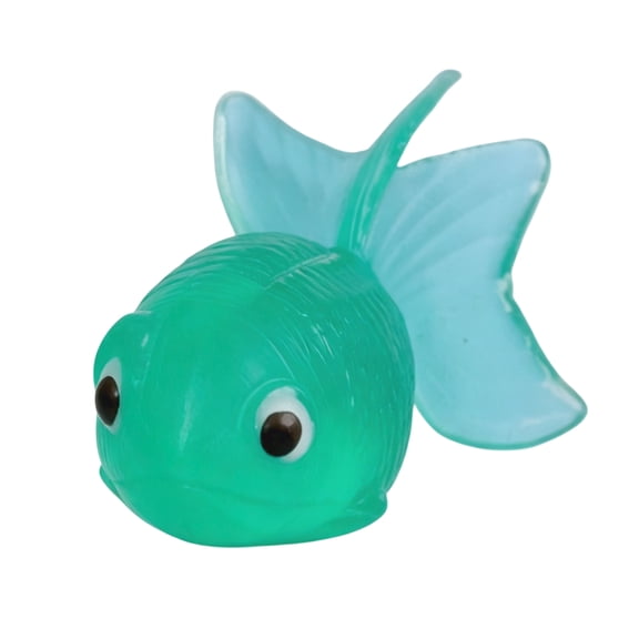 20Pcs Diving Pool Toys, Artificial Goldfish 1.77" Realistic Rubber Floating Fish Fish Tank Decor TPR Small Tropical Goldfishesfor Sensory Bin, Bath & Soccer Theme Favors Mixed Color