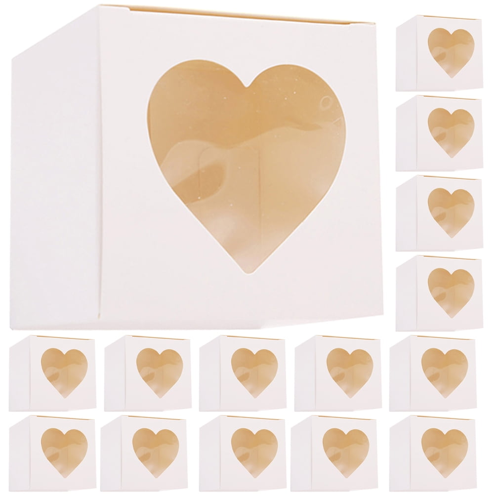 20Pcs Donut Boxes with Window Baking Gift Boxes Portable Cake Boxes