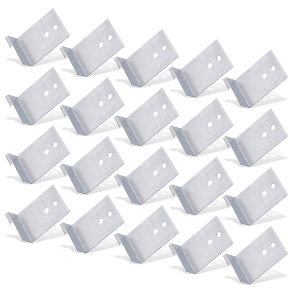 20Pcs Door Hinge Repair Plate Furniture Mounted Plate With Holes Fixing Brackets Door Hinge Mounting Plate