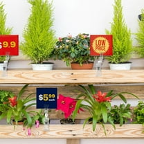 20Pcs Double Sided Sign Clip,Clear Retail Merchandising Signs Display Tags Label