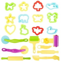 20Pcs Dough Tools Kit,New Colorful ULTNICE Play Doh Kits Smart Plasticine dough Tools,Play Dough Rollers Cutters Set Children DIY Plasticine Clay Extruders Creation Kit Educational Toy Gift