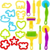 20Pcs Dough Tools Kit for Kids,Playdough Set for Boys & Girls 2-4 Year Old Party Favors