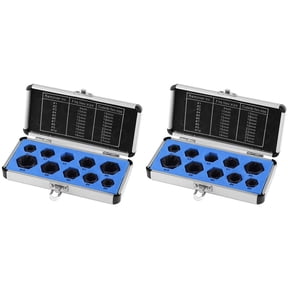 20Pcs Drive Socket 9-19mm Damaged Nut Stud Extractor Bolt Remover Locking Set Threading Tools Kit