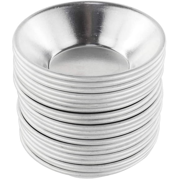 20Pcs Egg Tart Molds, Mini Tart Pan for Baking, Aluminium Puto Mold Pie Tins Cupcake Pudding Cups Mould