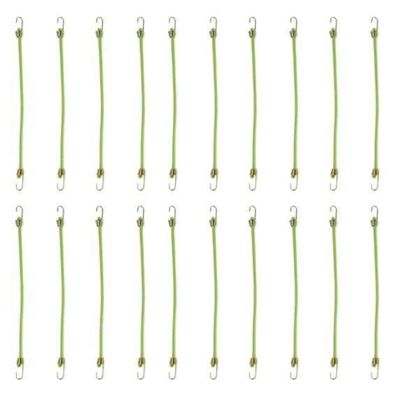 20Pcs Elastic Bungee Strap Bungee Cords For Securing Tarps Luggage Tent Weatherproof Heavy Duty Bungee Cord with Hook